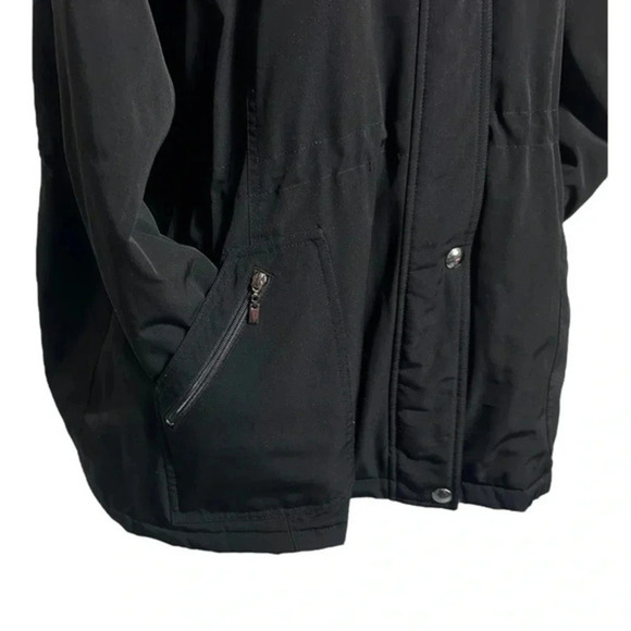 Forecaster of Boston 3X black +‎ tan trim utility style water resistant coat - Picture 8 of 12